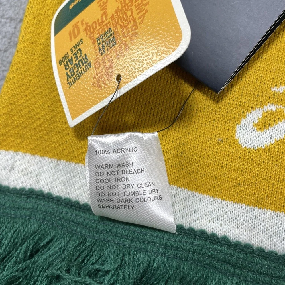 Australia Wallabies Scarf Mens One Size‎ Gold Rugby Union Asics Supporter